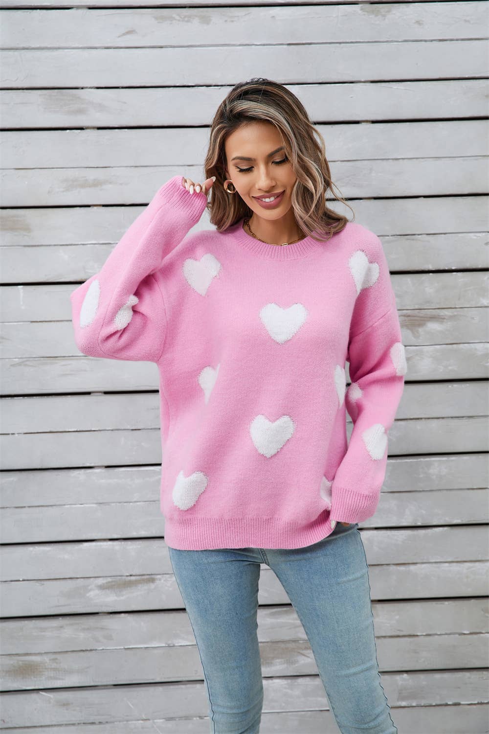 Valentines Day Love Long-Sleeved Knit Sweater