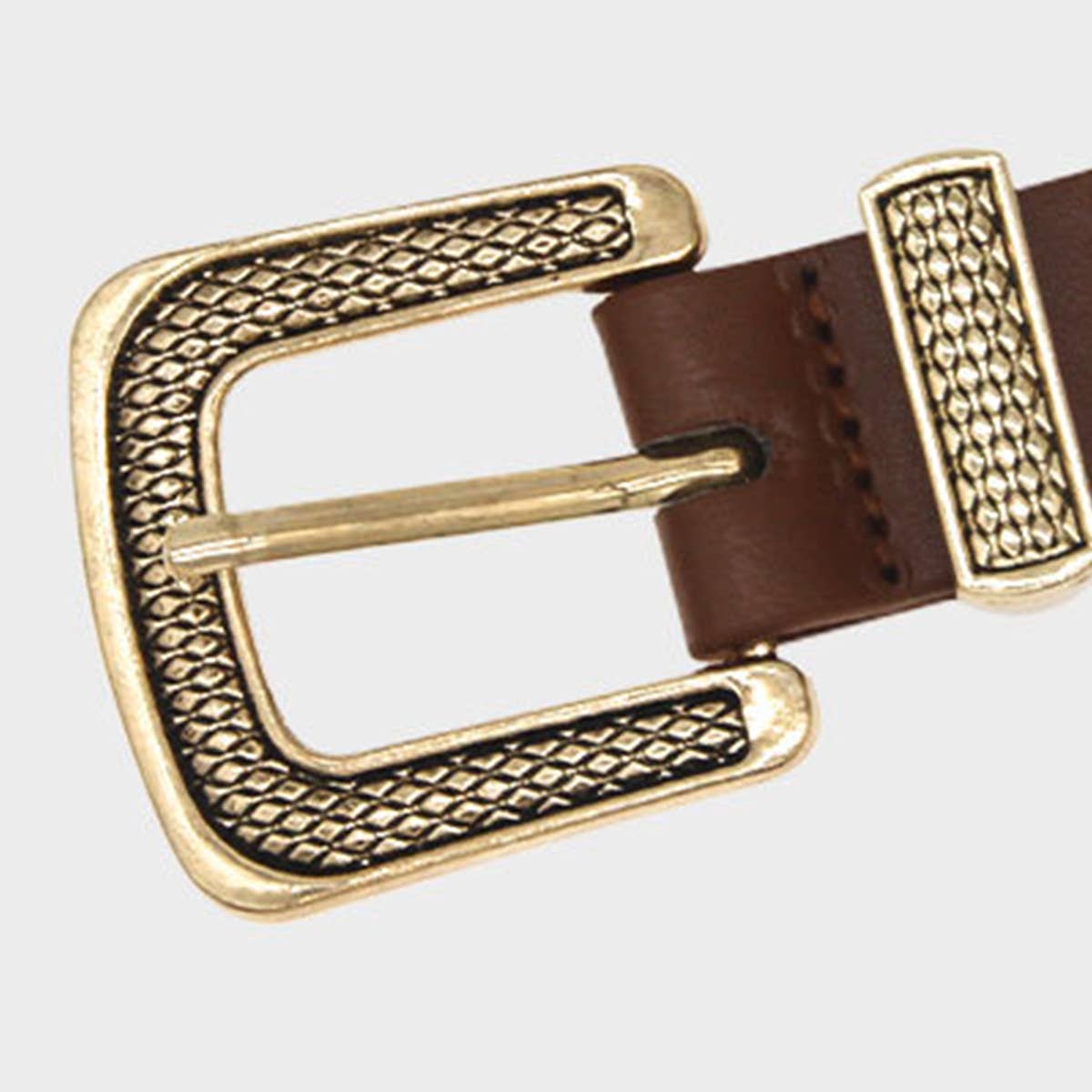 Women Simple Pin Buckle Pu Belt_Cwabe0241