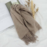 100% WOOL SOLID SCARF ELEGANT UNISEX SPRING WRAP_CWASC1093