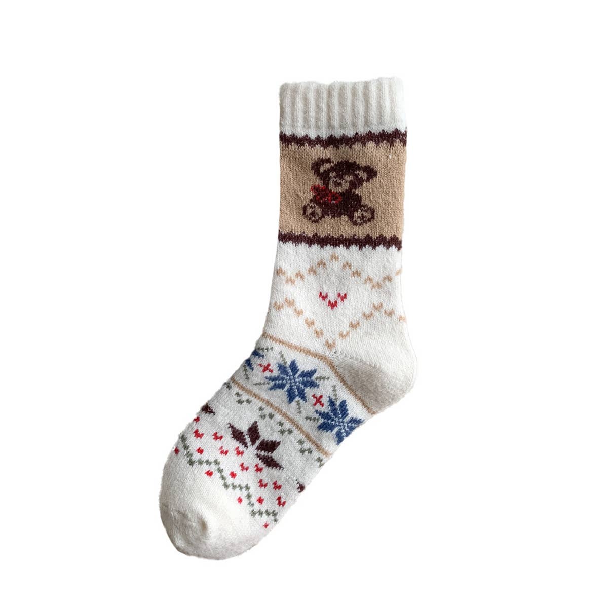 Womens Thick Wool Cartoon Slouchy Socks_Cwms03288