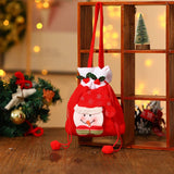 CHRISTMAS BRUSHED CLOTH CANDY TOTE BAG GIFT BAG_CWMM1907