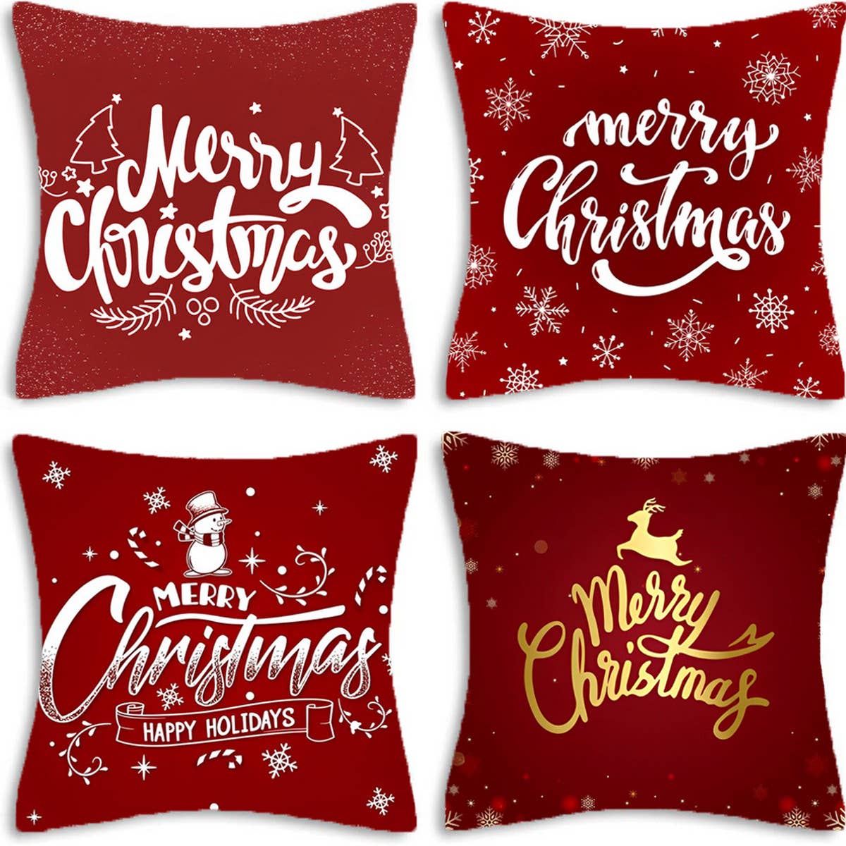 PRINTED VALENTINES DAY SNOWFLAKE PILLOW COVER_CWMM0776