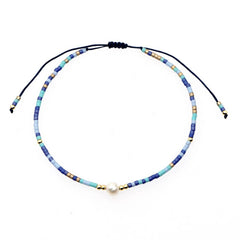 HAND WOVEN FASHIONABLE RICE BEADS BRACELET_CWAB4621