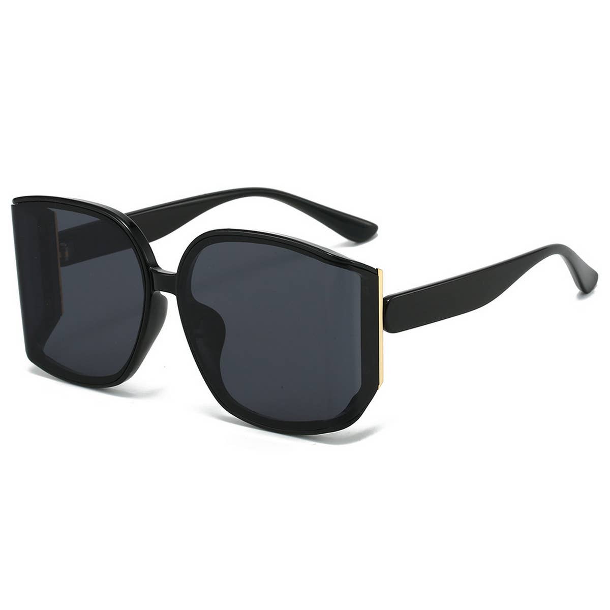 ANTI UV LARGE FRAME POLYGONAL CURVED SUNGLASSES_CWASG0392