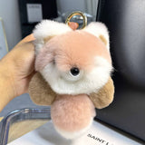 LITTLE FOX CAR KEYCHAIN PENDANT CUTE PLUSH DOLL_CWMM2474
