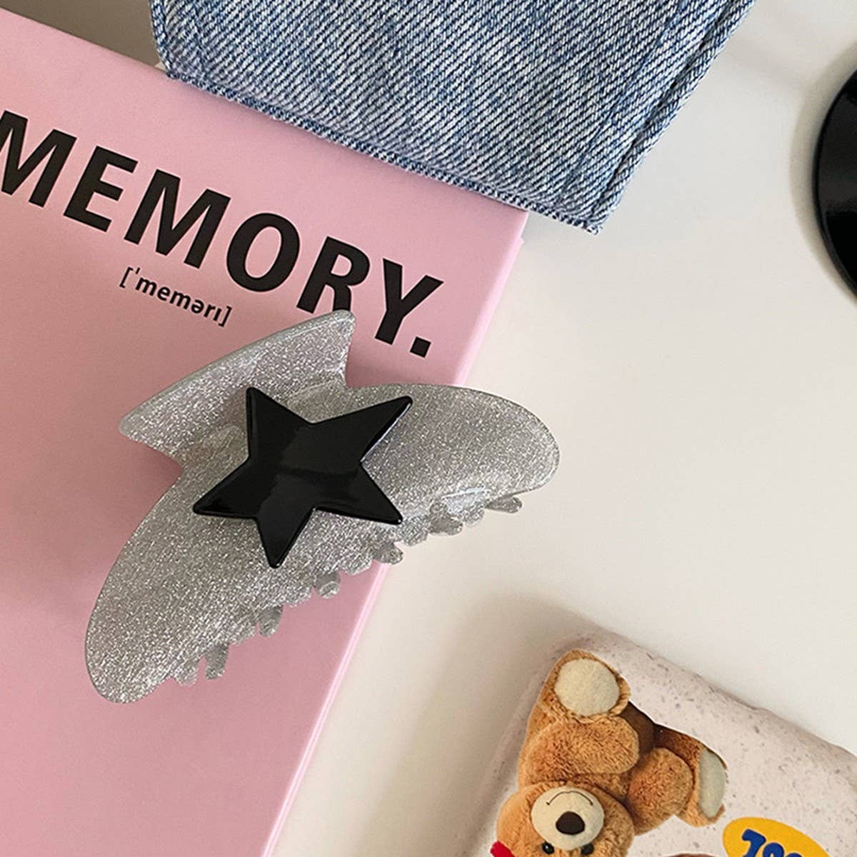 FIVE POINTED STAR HIGH VALUE HAIRPIN_CWAHA2655