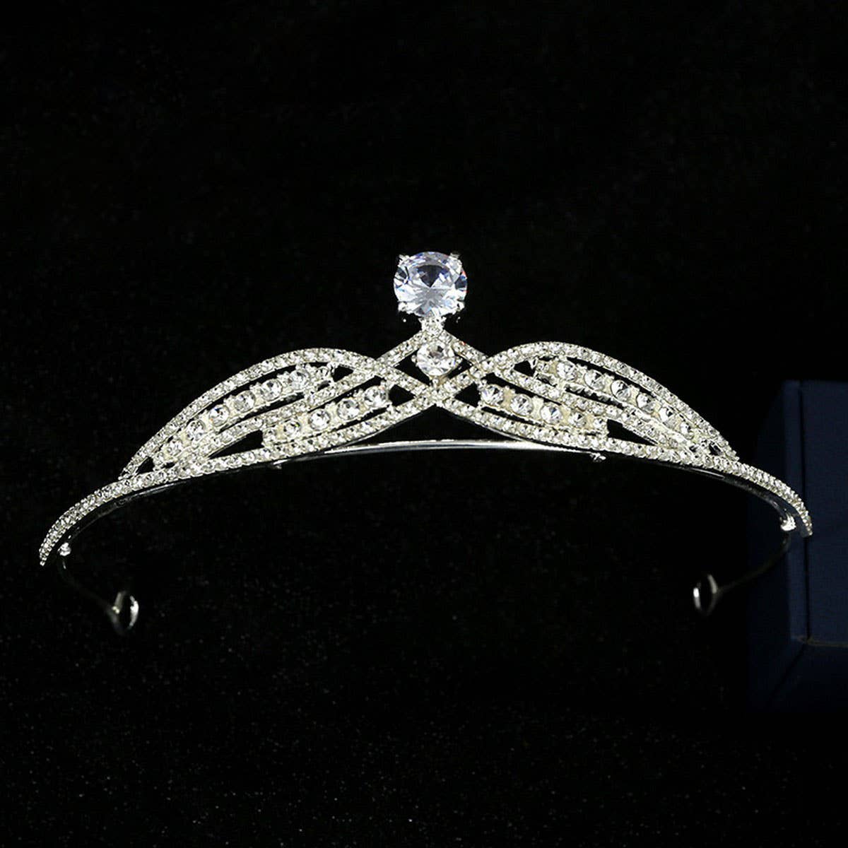 CELEBRITY STYLE BRIDAL CROWN WEDDING ACCESSORIES_CWMM2028