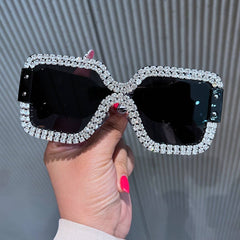 FRAMELESS ONE PIECE FASHION SQUARE SUNGLASSES_CWASG0755