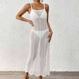 Woven Hollow Sexy Slim Dress Holiday Slip Dress
