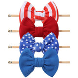 STRIPED CHILDRENS HAIRBAND BOW HAIR ROPE_CWAHA2351