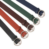 CLASSIC SIMPLE BELT WITH ALLOY ROUND BUCKLE_CWABE0402