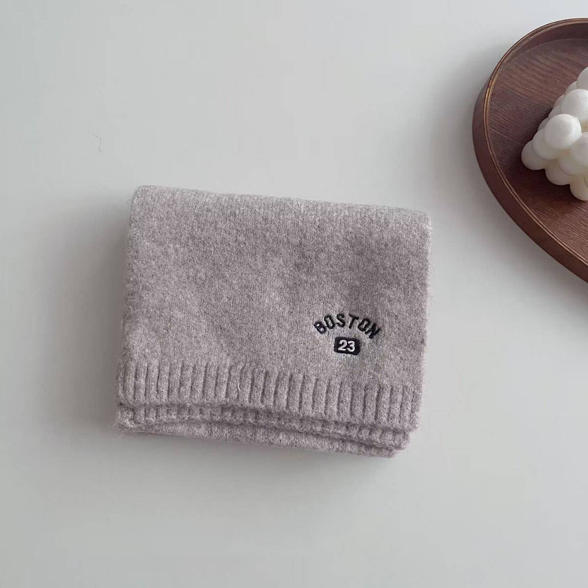 EMBROIDERED WOOL SCARF FOR KIDS WINTER WARMTH_CWASC2107