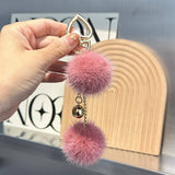 CUTE FUR BALL PENDANT BAG ORNAMENT CAR KEYCHAIN_CWMM2517