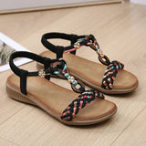 Bohemian Retro Styl Thick Sole Flat Sandals_Cwshs0521