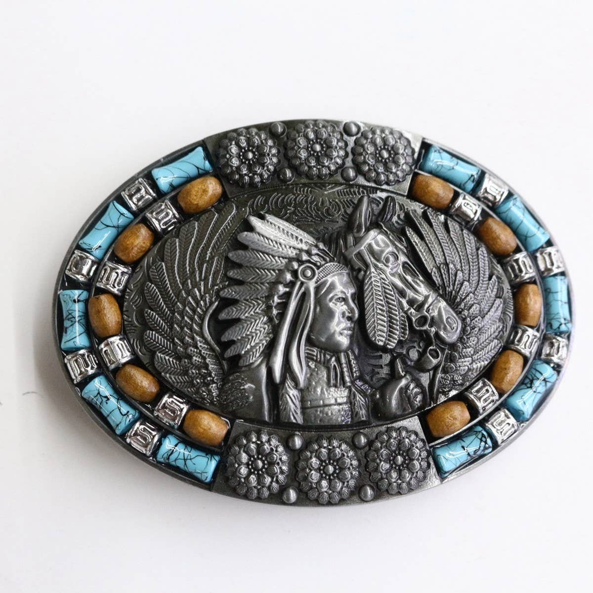 Western Retro Belt Buckle For Men_Cwabe0429