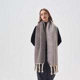 HANDCRAFTED TASSEL DOUBLE SIDED SCARF FOR WINTER_CWASC2366