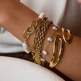 LUXURY PEARL BRACELET 18K GOLD STAINLESS STEEL_CWAJE4688