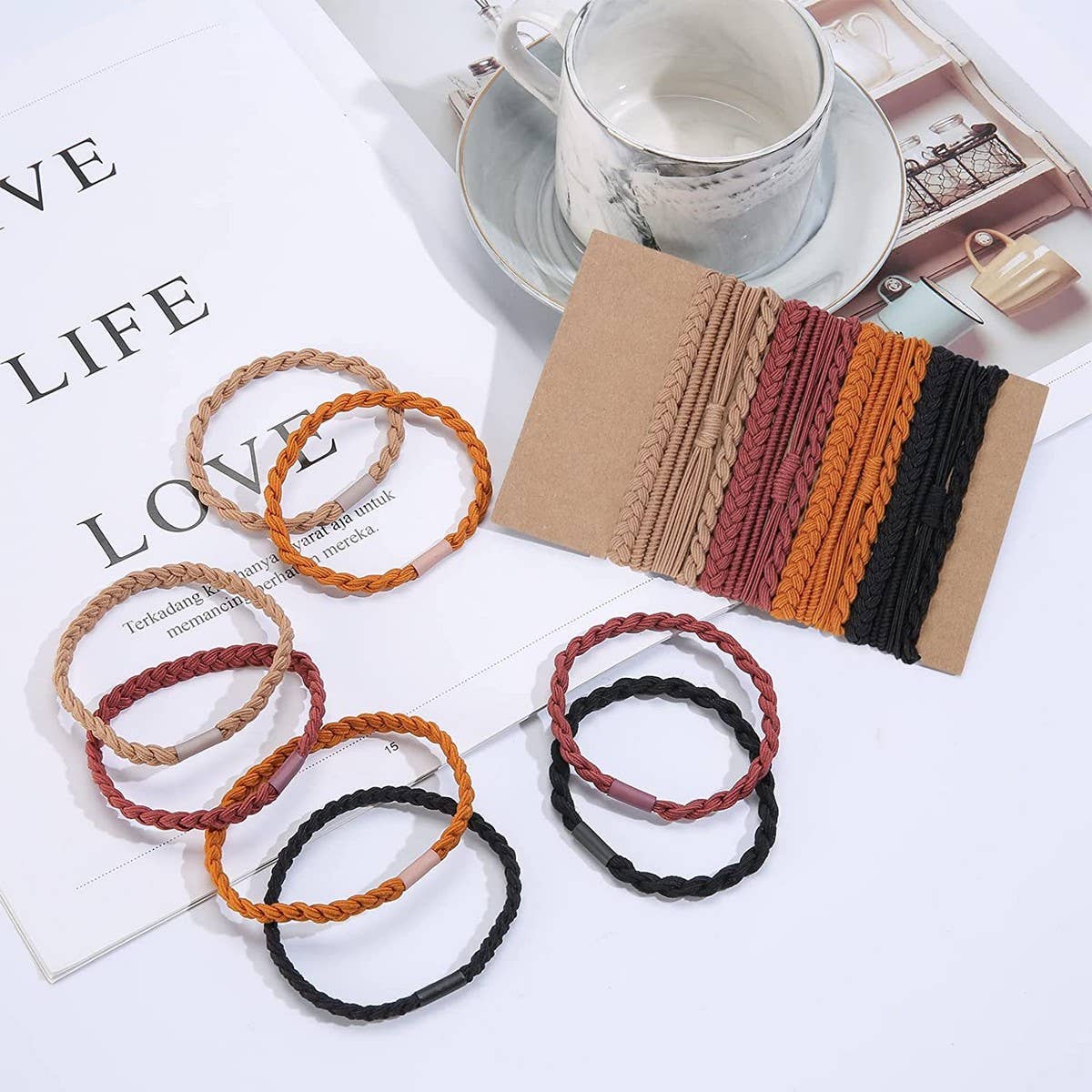 POPULAR BRAIDED BASIC PONYTAIL HAIR SCRUNCHIES_CWAHA2727