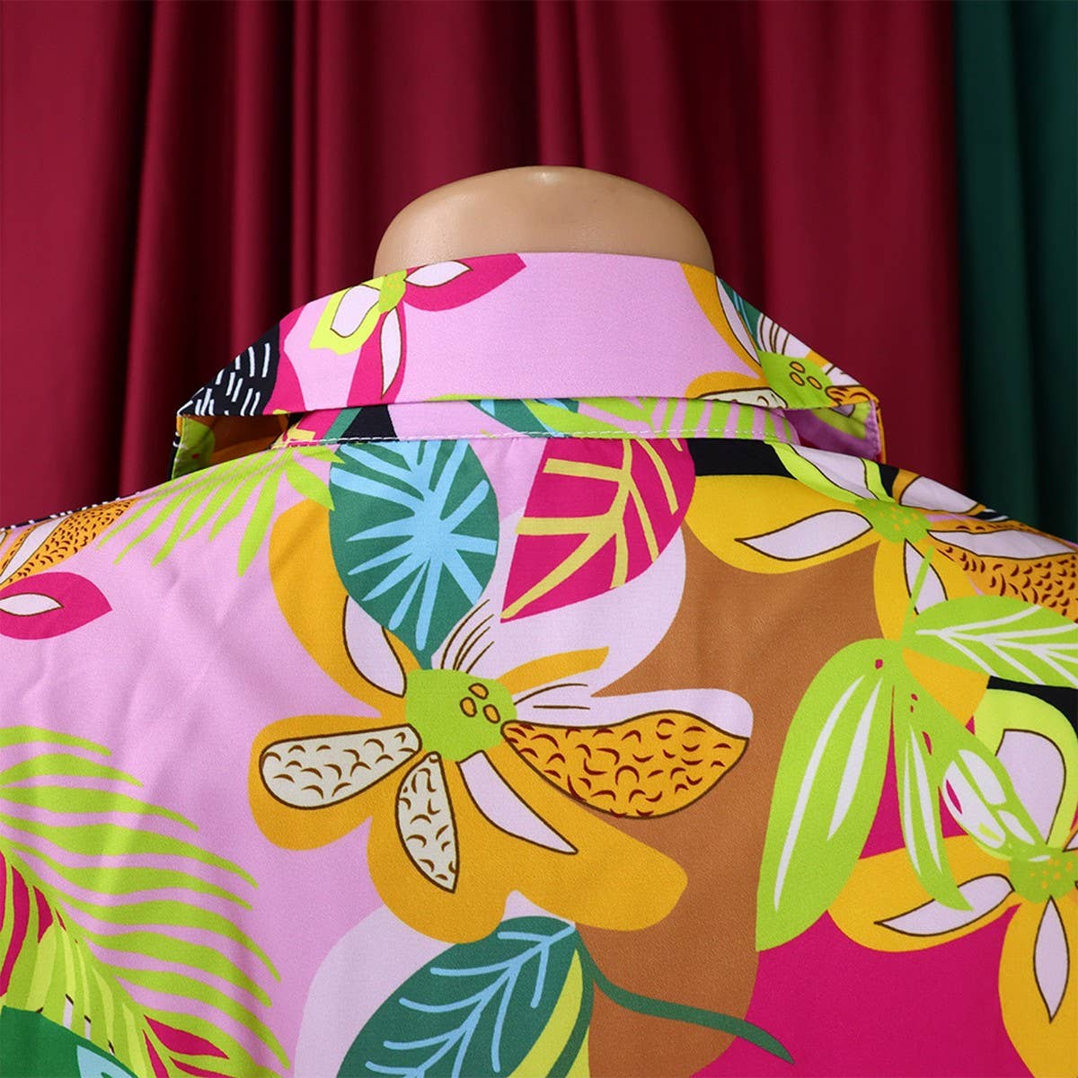 PRINTED SHIRT TOP WIDE LEG PANTS TWO PIECE SET_CWSTB1143