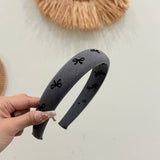 Cwaha4495_New Flocking Versatile Bow Tie Headband