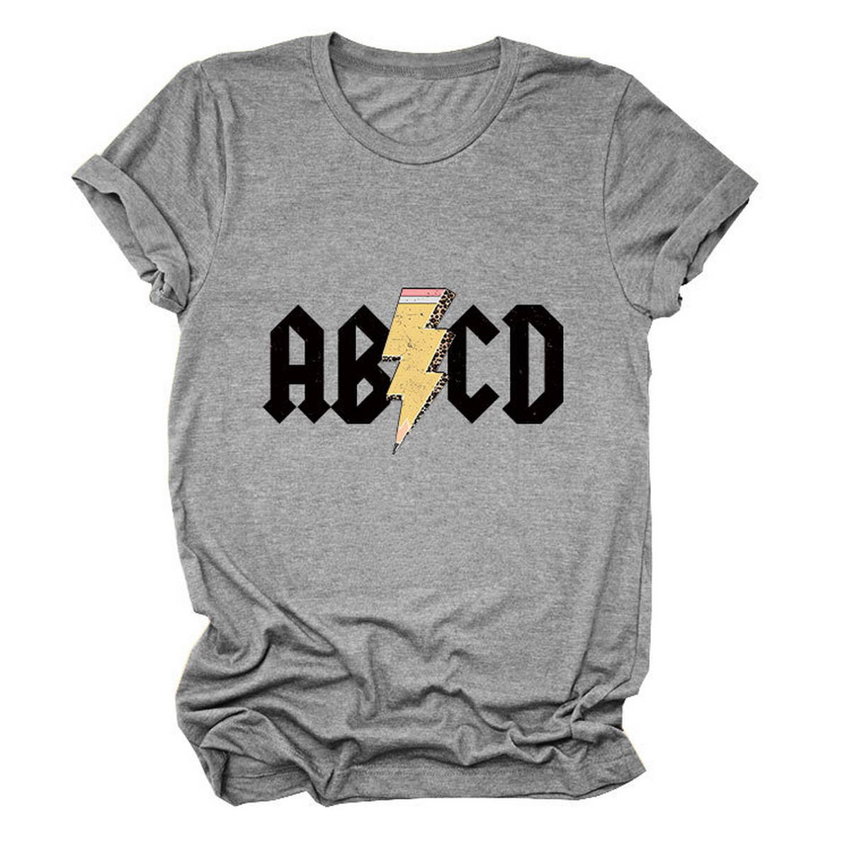 SUMMER NEW ARRIVAL PLUS SIZE TEE WITH LIGHTNING_CWTTS1476