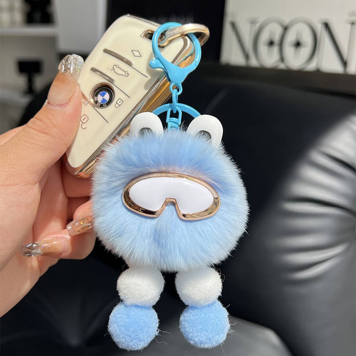 CUTE PLUSH ROBOT CAR KEYCHAIN BAG PENDANT GIFT_CWMM2553