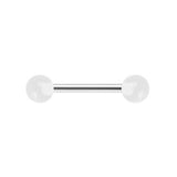 STAINLESS STEEL LUMINOUS ACRYLIC BALL TONGUE STUD_CWMM9597