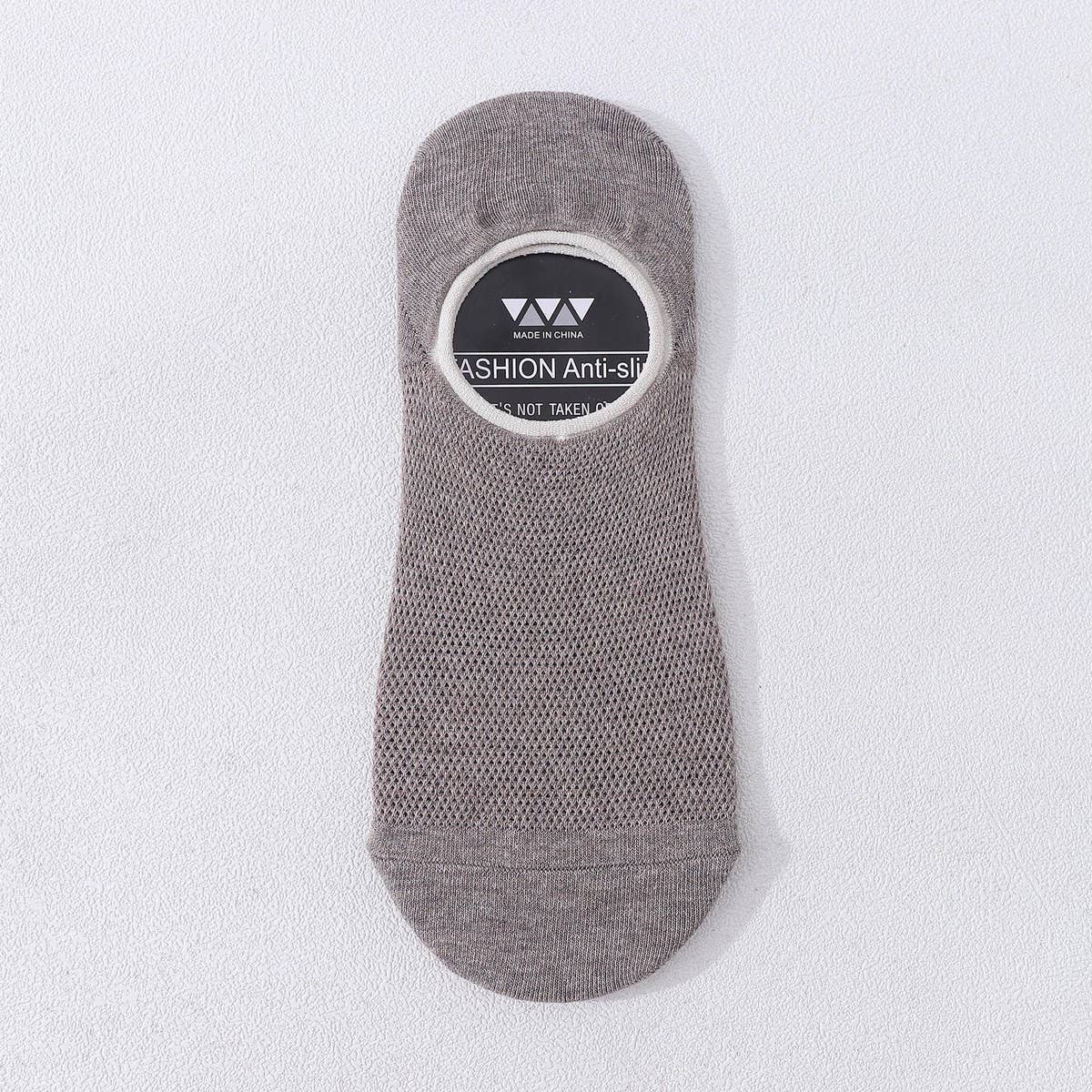 MENS SOLID COLOR COTTON ALL MATCH MESH BOAT SOCKS_CWMS2001