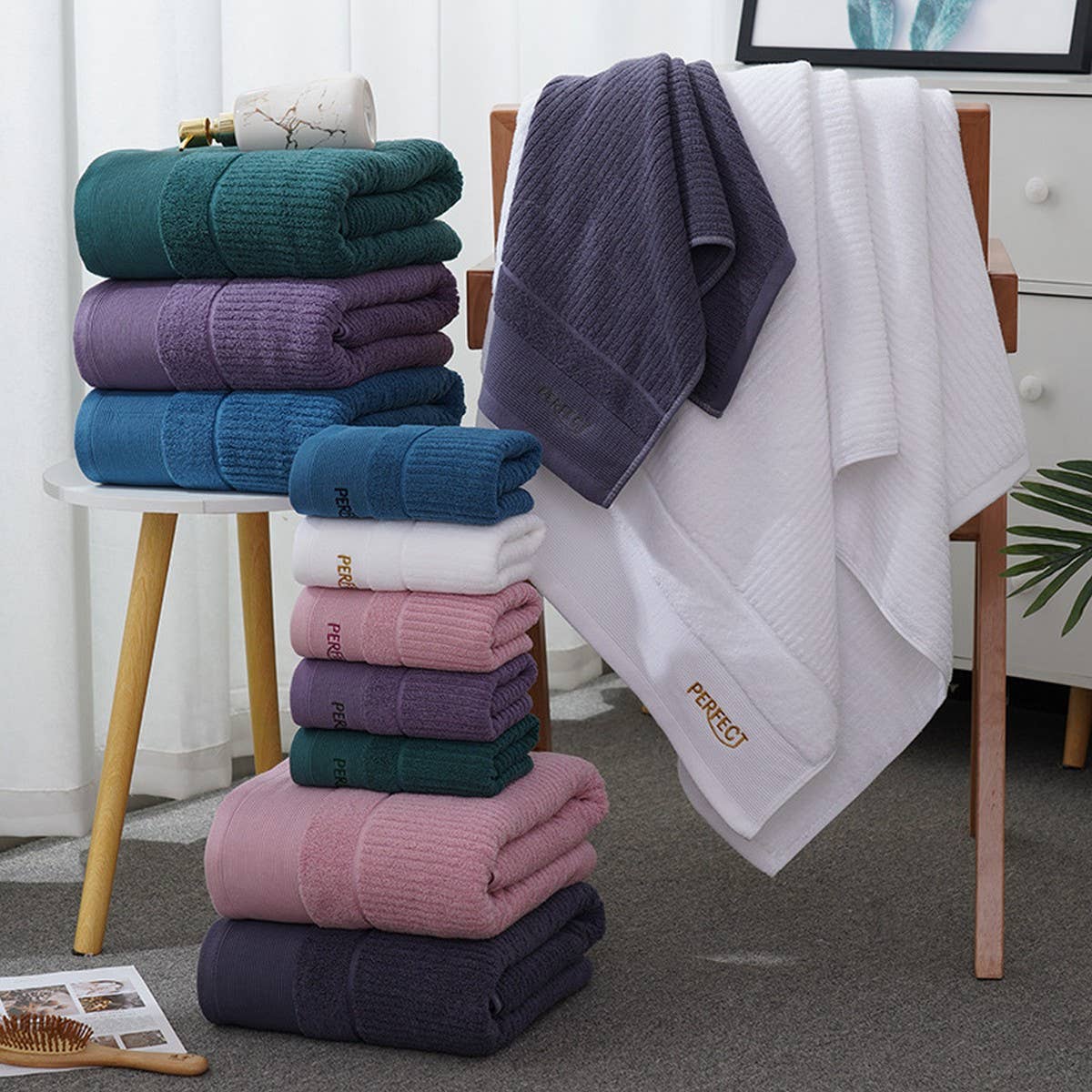 THICK HOUSEHOLD COTTON TOWEL BATH TOWEL_CWMM2285