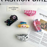 HALLOWEEN GHOST CARTOON HAIR CLAW CLIP FOR GIRLS_CWAHA5781