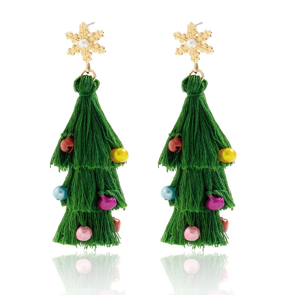 CREATIVE TASSEL CHRISTMAS TREE EARRINGS_CWAJE1491