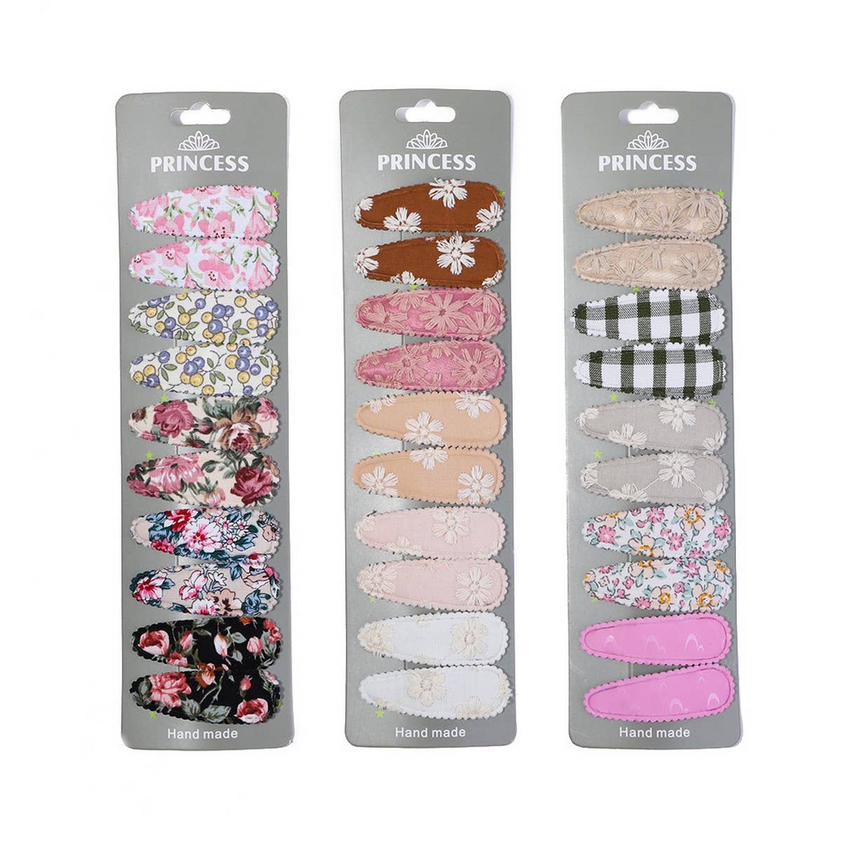 FLORAL EMBROIDERED BB CLIP SET FRESH CUTE_CWAHA6703