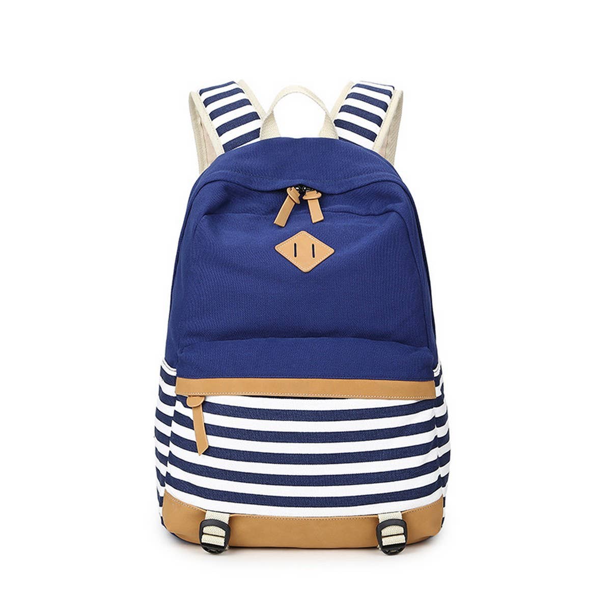 BACKPACKS FOR SCHOOL STRIPED CANVAS LAPTOP BAG_CWAB5510