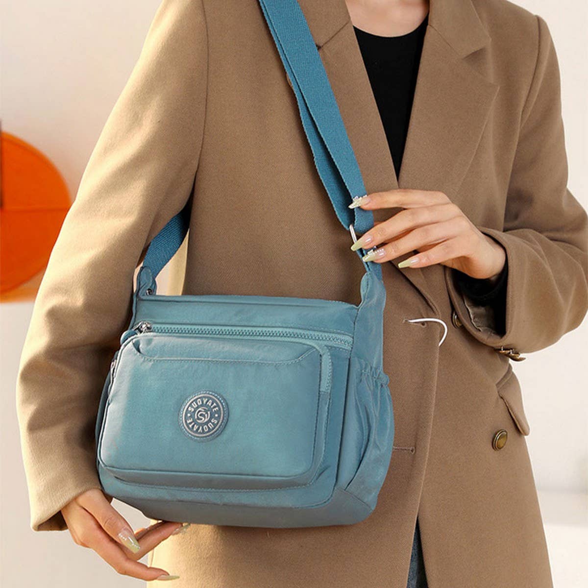 OXFORD CLOTH FASHIONABLE CROSSBODY SHOULDER BAG_CWASC1746
