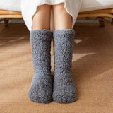 Winter Warm Leg Covers Plush Indoor Slippers_Cwms0706
