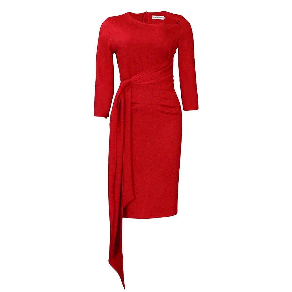 TEMPERAMENT COMMUTING PLEATED TIE DRESS_CWDMD3667