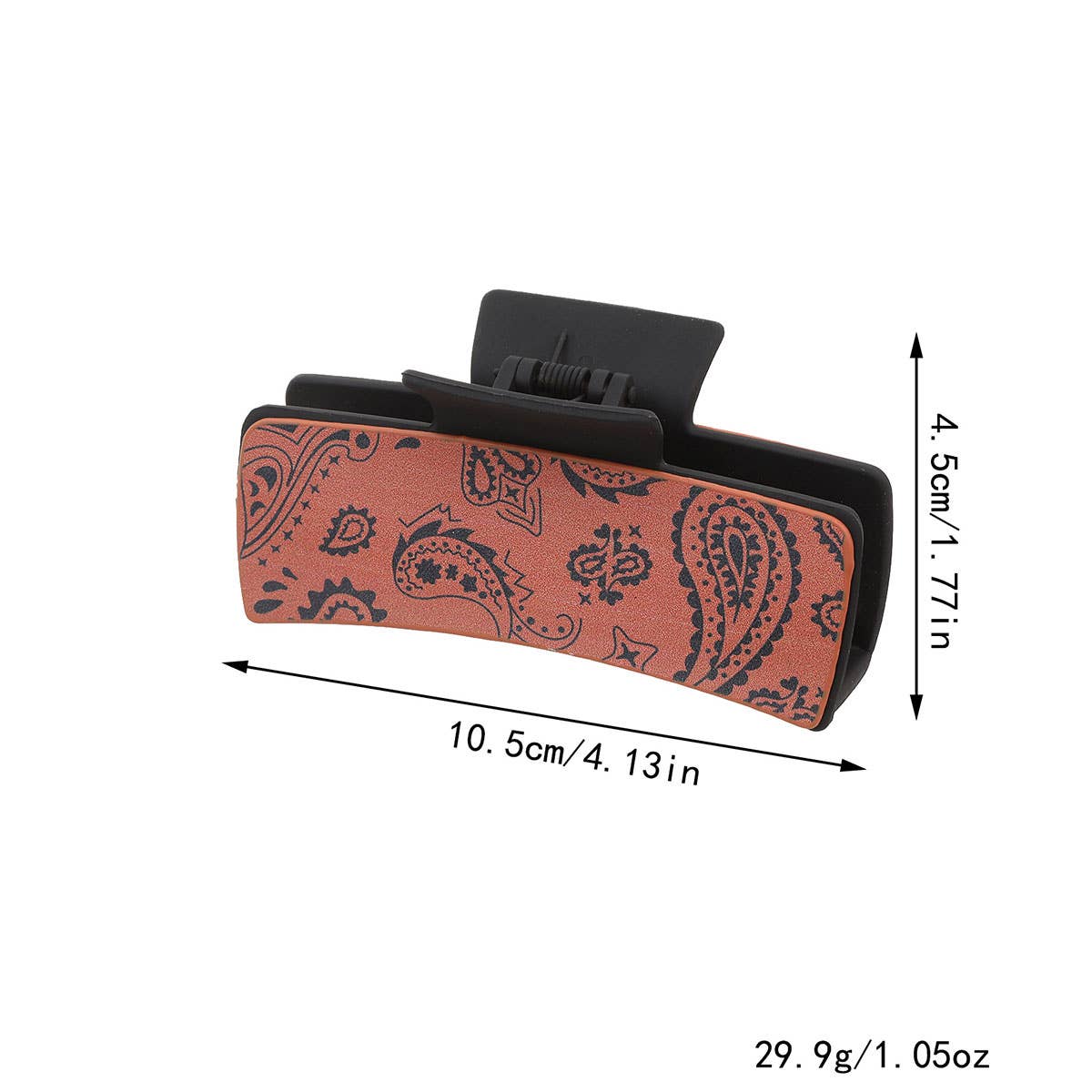 SUNFLOWER RETRO LETTERS WESTERN HAIR CLAW CLIPS_CWASC1623