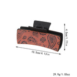 SUNFLOWER RETRO LETTERS WESTERN HAIR CLAW CLIPS_CWASC1623