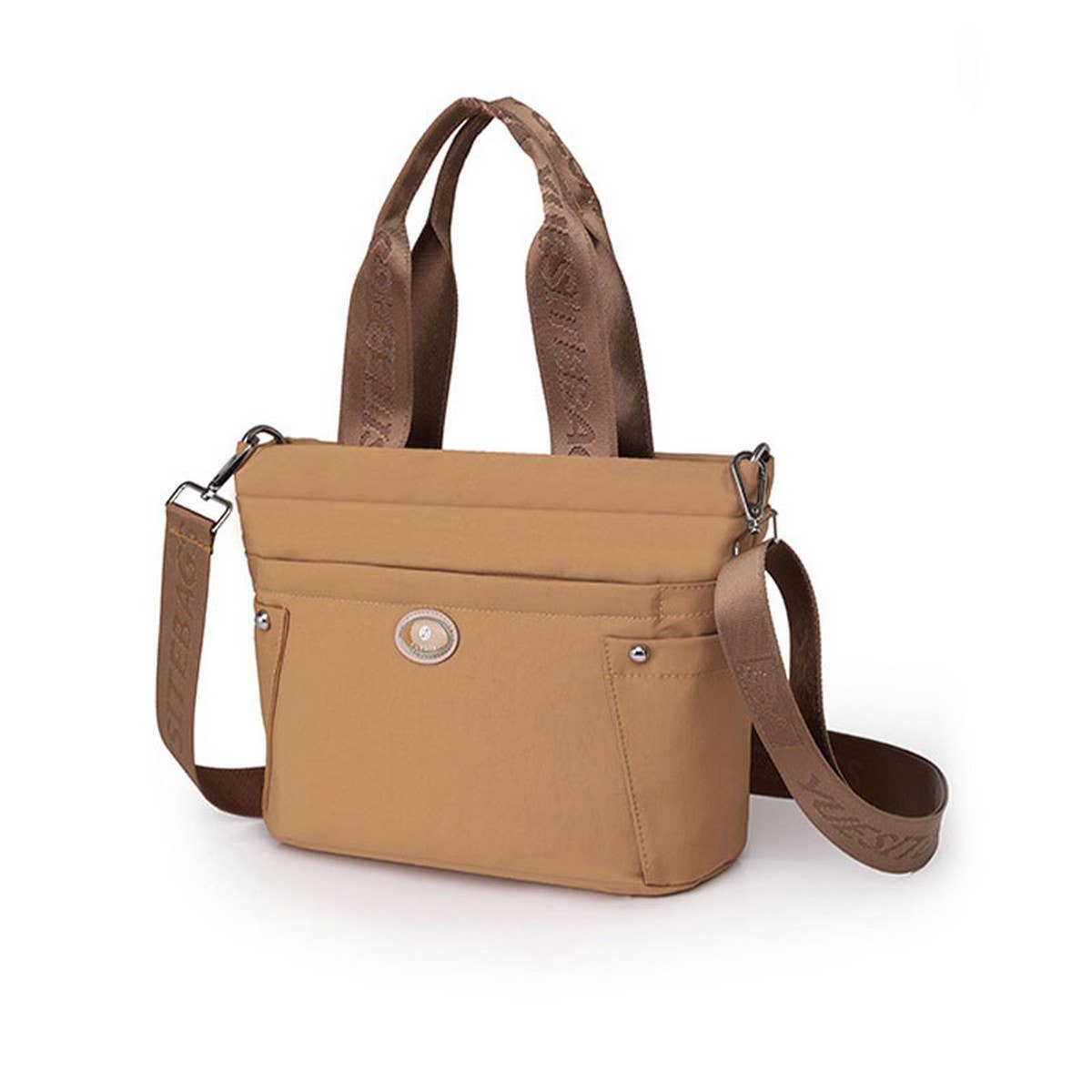 Nylon Fabric Multipocket Shoulder And Crossbody Bag_Cwab3513