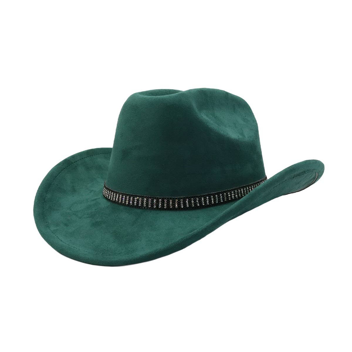 Western Ethnic Suede Cowboy Fedora For Men Women_Cwah04418