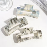 INK FLOWER CUTOUT HAIR CLAW ELEGANT DAILY STYLE_CWAHA2293