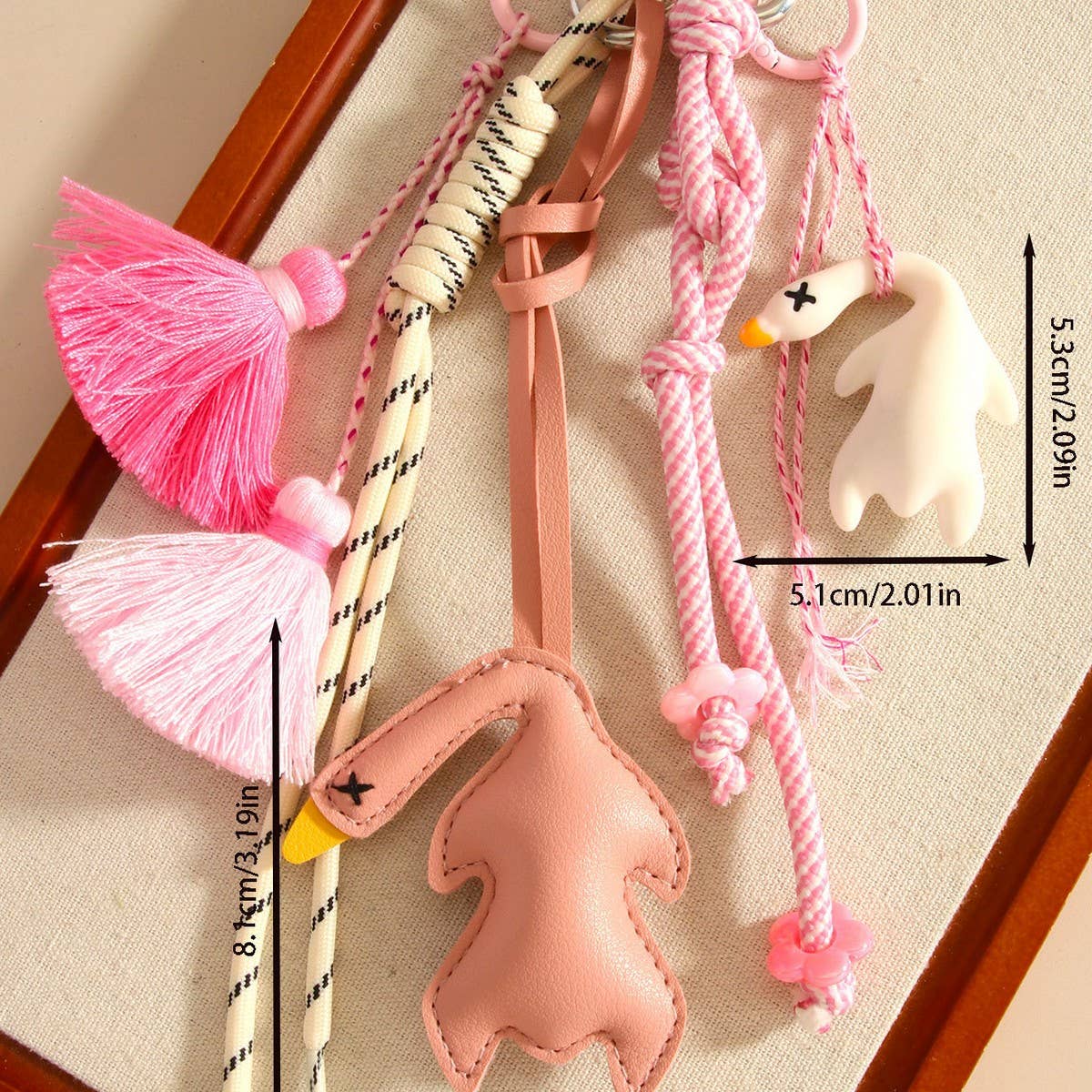 CREATIVE COLOR CHANGING PU DUCK KEYCHAIN CHARM_CWMM7833