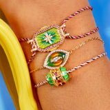 Womens Tarot Diamond Oil Drop Bracelet_Cwmm5523