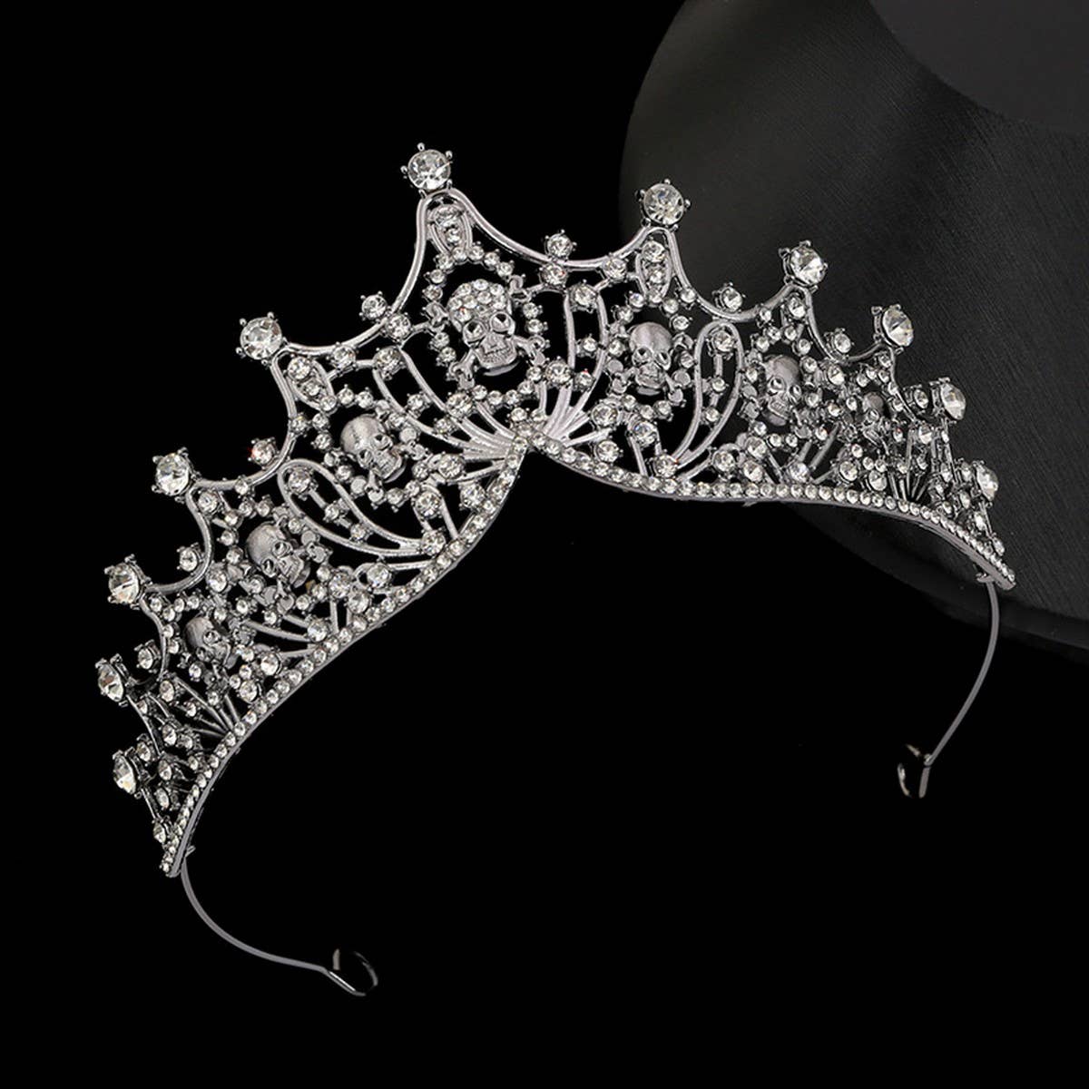 SKULL HEADDRESS RETRO HALLOWEEN CROWN TIARAS_CWMM2004