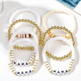LETTER BRACELET FASHION CLAY BRACELET SET_CWMM3543