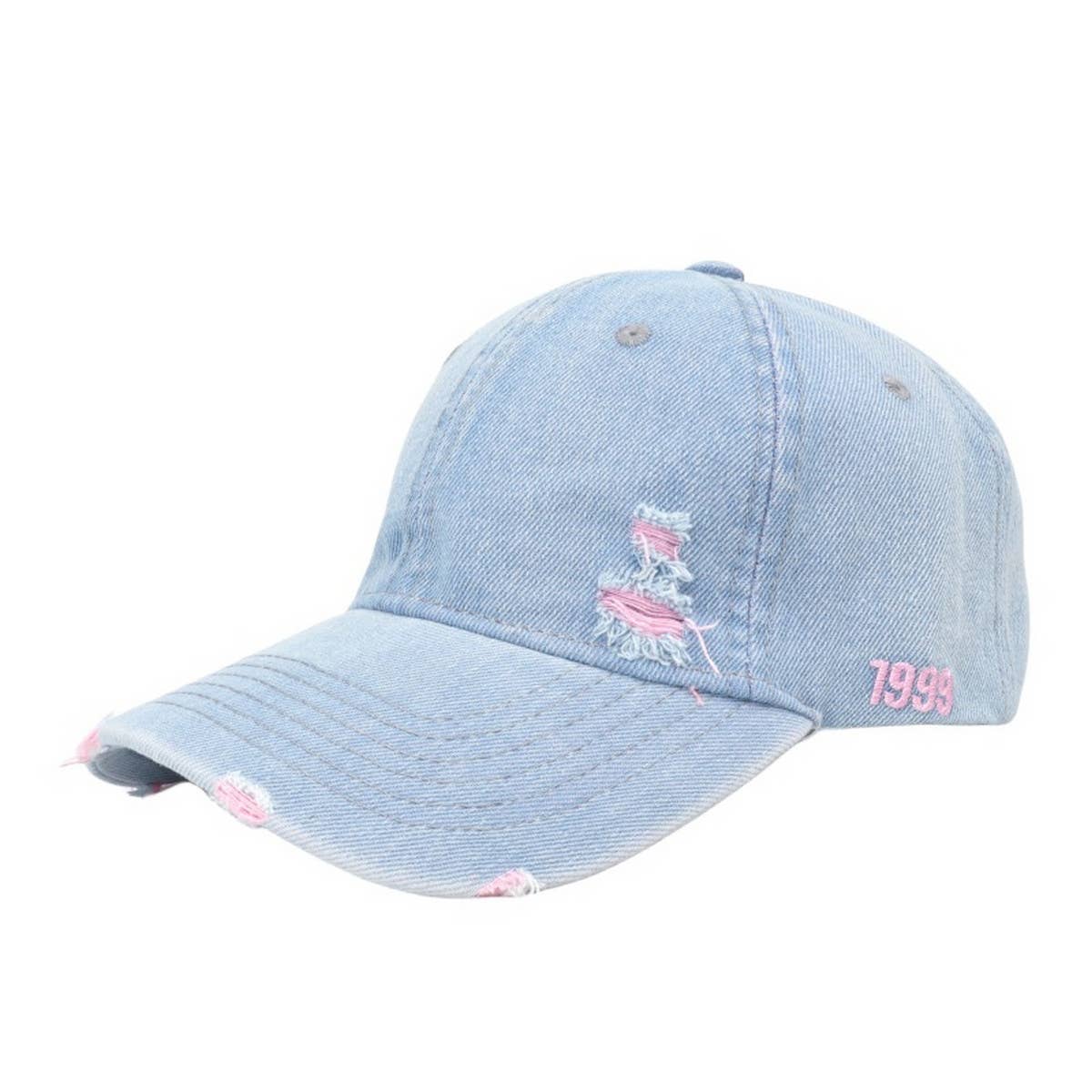 RETRO DENIM BASEBALL CAP UNISEX SUN HAT CWAH1139
