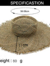 BEACH SUMMER CASUAL FARMER STRAW HAT_CWAH037 B20223
