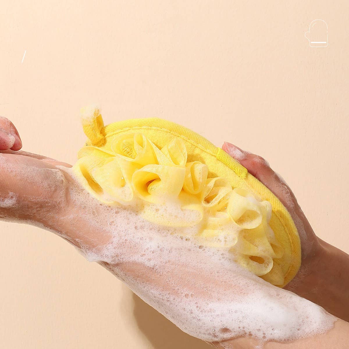 BATH POUF 2 IN 1 SOFT AND NON FRAGILE BATH BALL_CWMM3329