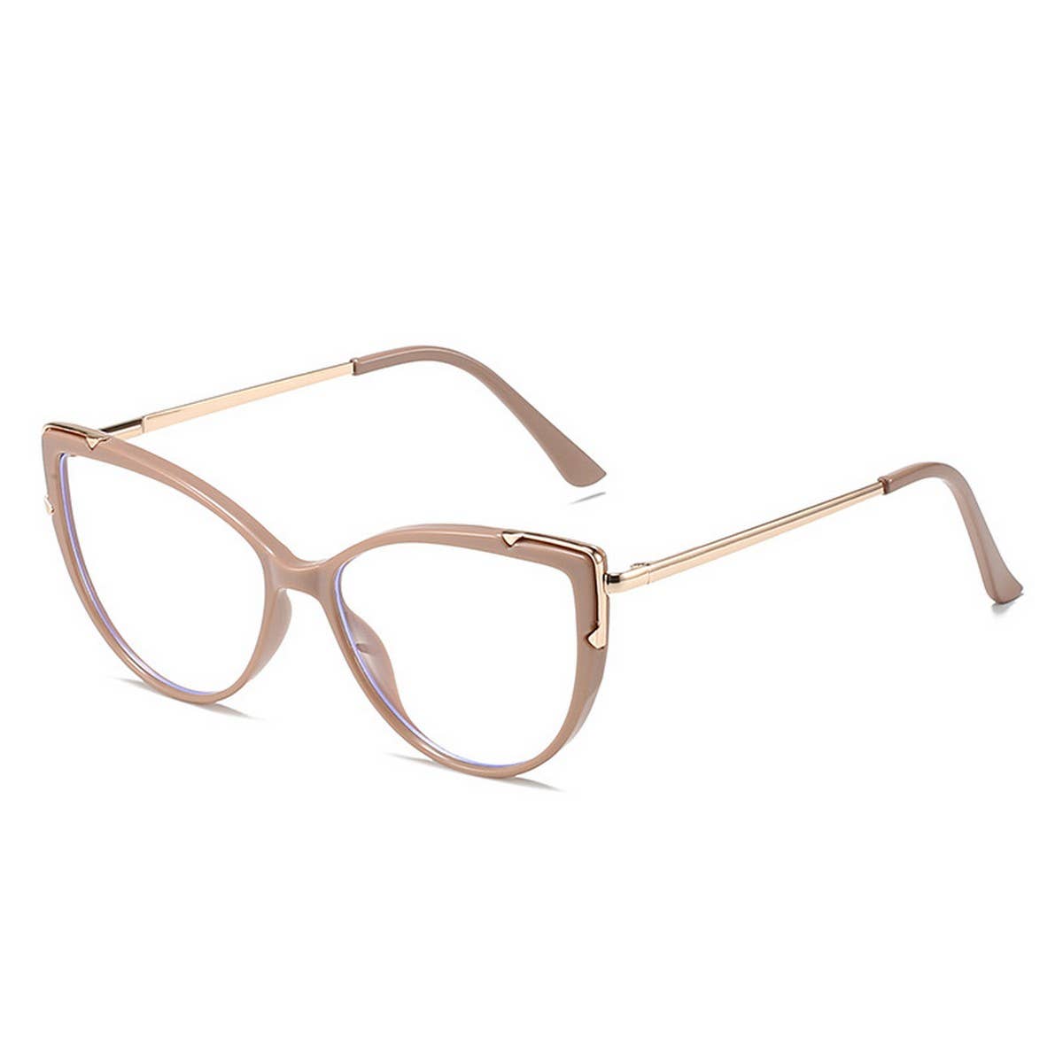 CAT EYE TR FRAME TEMPLES BLUE LIGHT FLAT GLASSES_CWASG0275