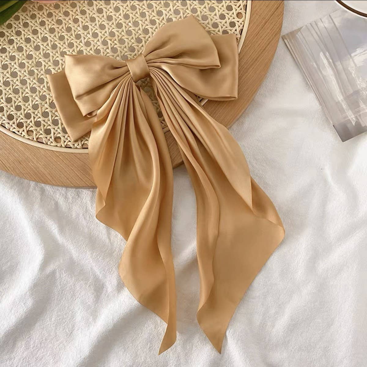 Cwaha1104_Simple Temperament Bow Hair Clip